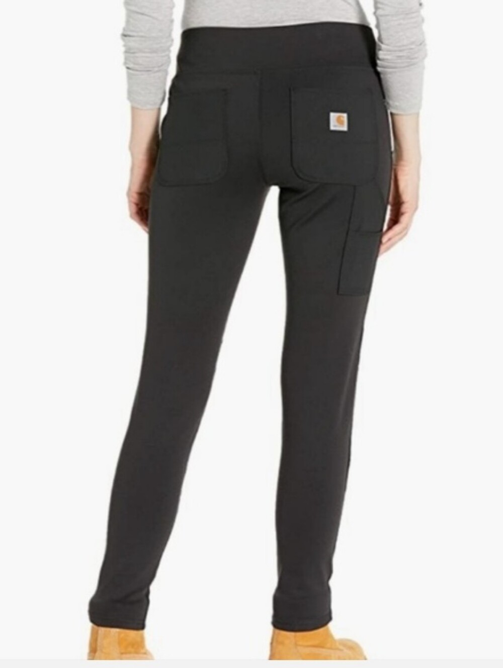 Carhartt Force Utility Leggings Womens Medium Black Cargo Midweight Gorpcore